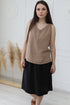 Image 11 of Button up linen shirt with no sleeves and perfect for summer Kira from Baltic Linen